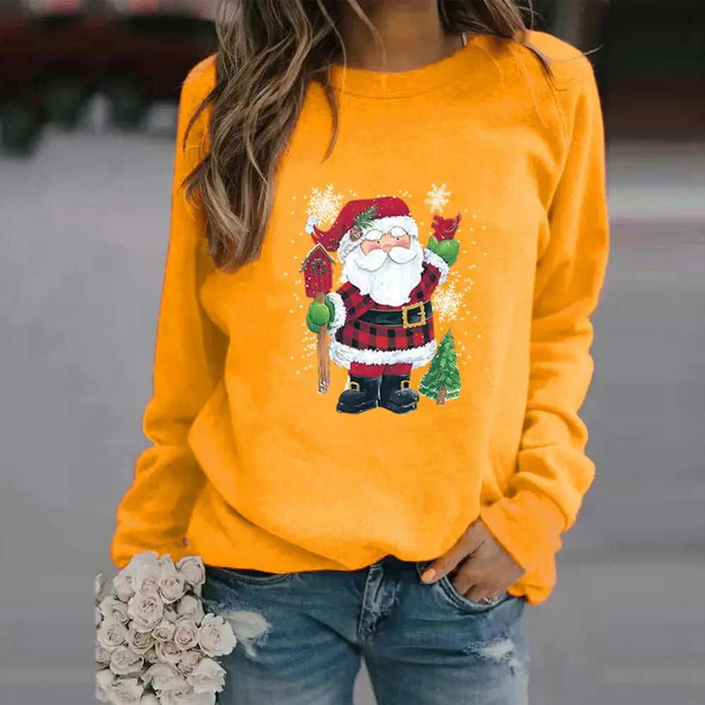 Genzi Santa Claus Print Christmas jumper