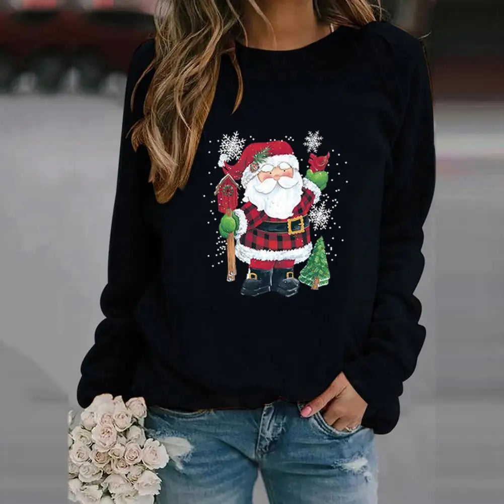 Genzi Santa Claus Print Christmas jumper