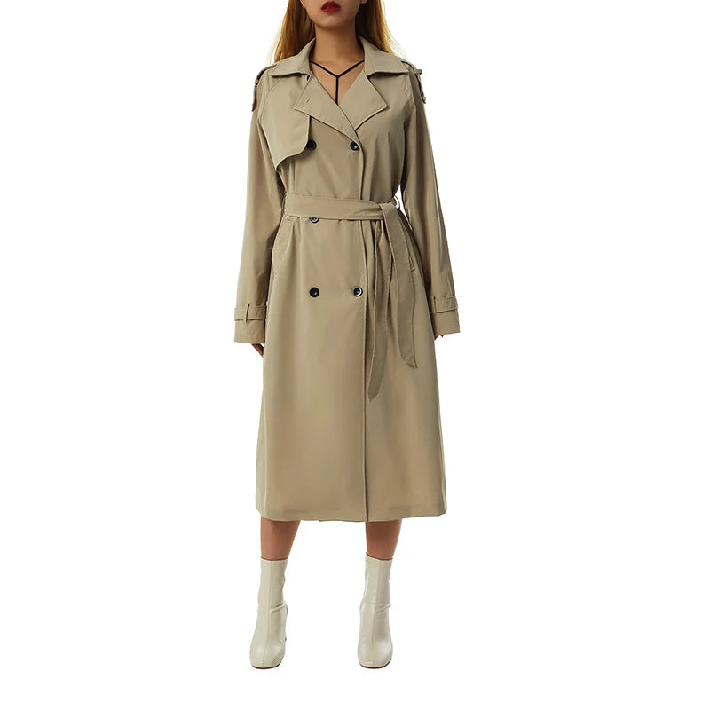 Genzi Soft Midi Trench Coat