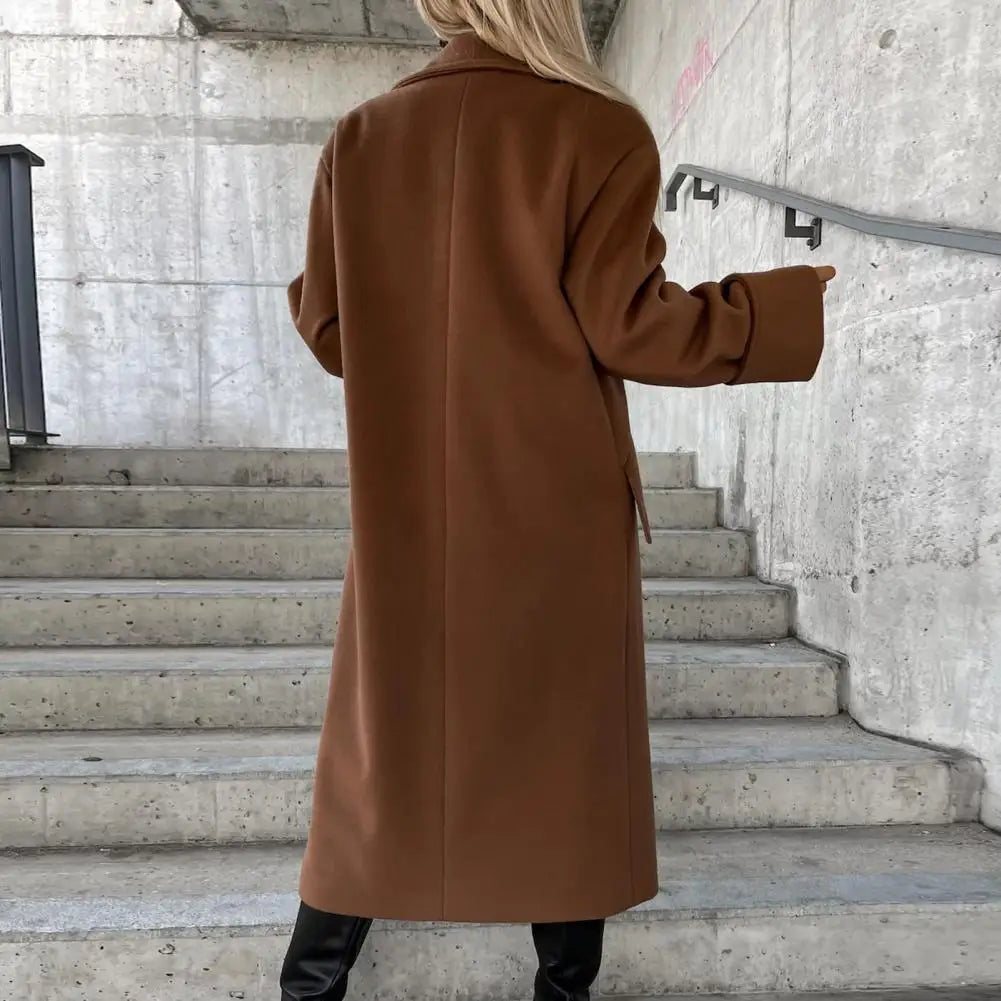 GENZI OVERSIZE DOUBLE BREASTED WOOL COAT