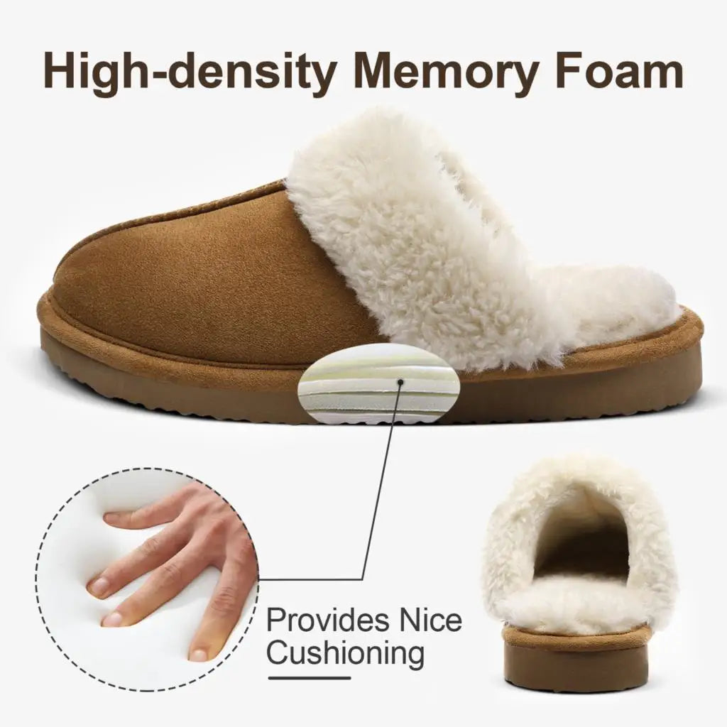 Genzi faux Fur Sheep Skin Slippers