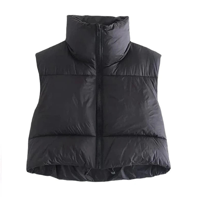 Women's Sleeveless Short Quilted Gilet