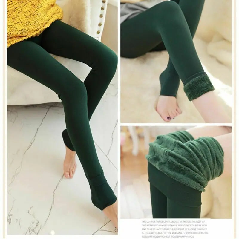 Genzi High Waist Fleece Lined Leggings