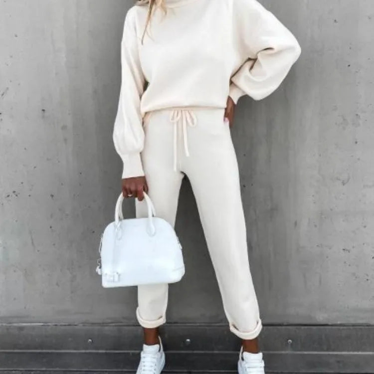 Geni High Collar Long Sleeve Top & Pants