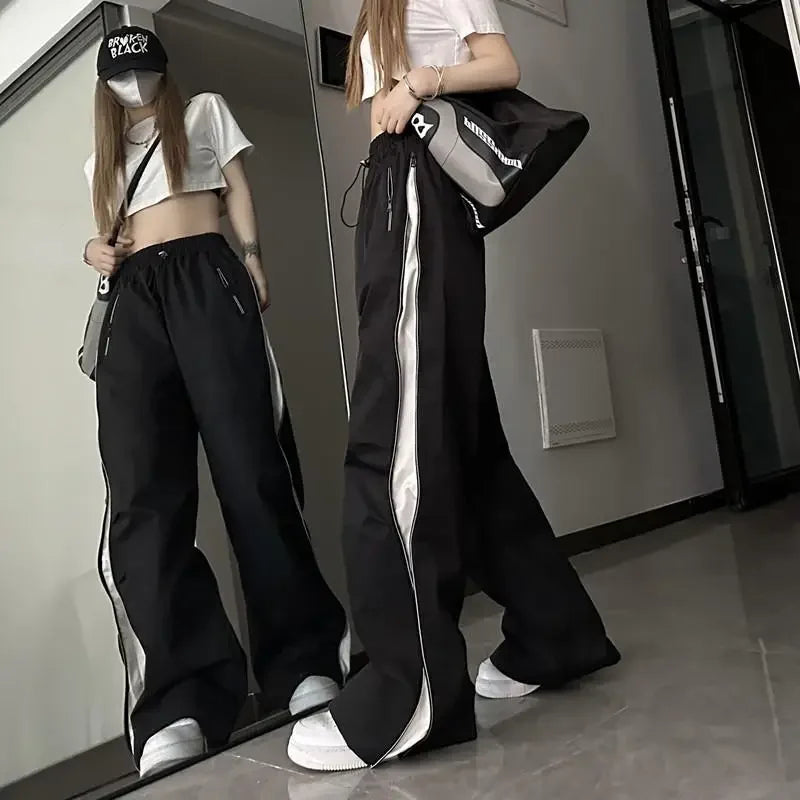 Genzi Baggy Wide Leg  Cargo Joggers