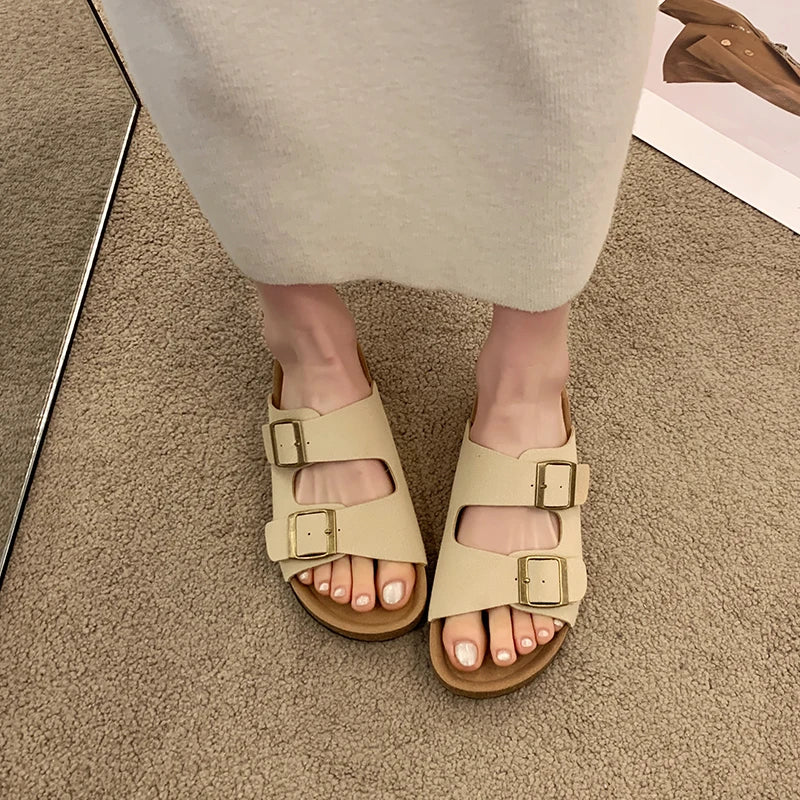 Genzi Double Buckle Sandals