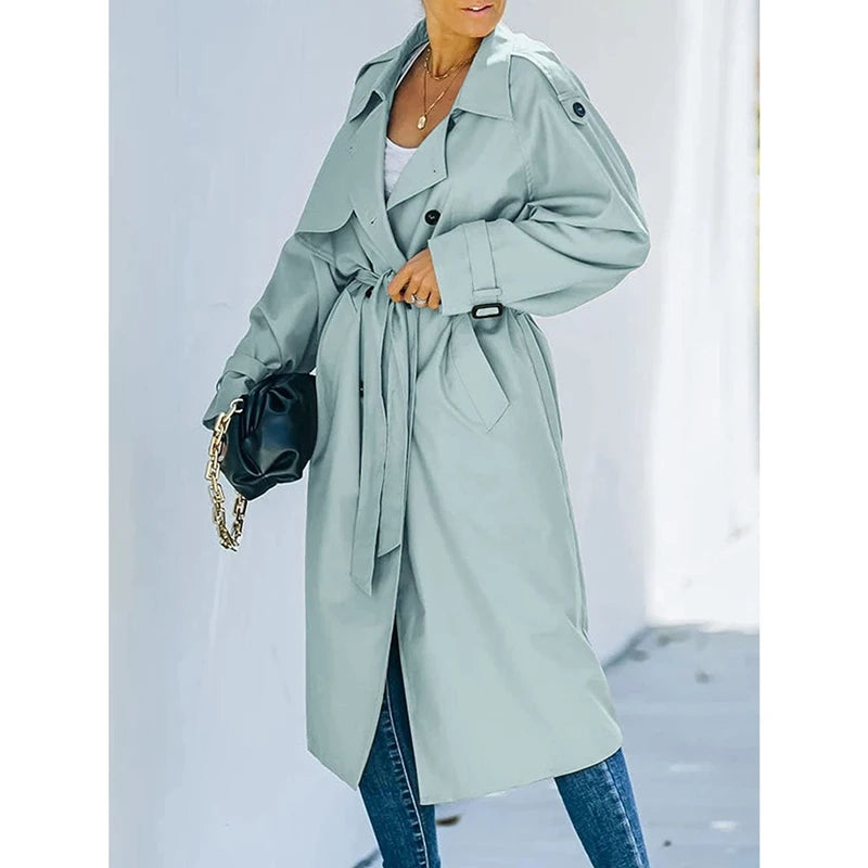 Genzi Soft Midi Trench Coat