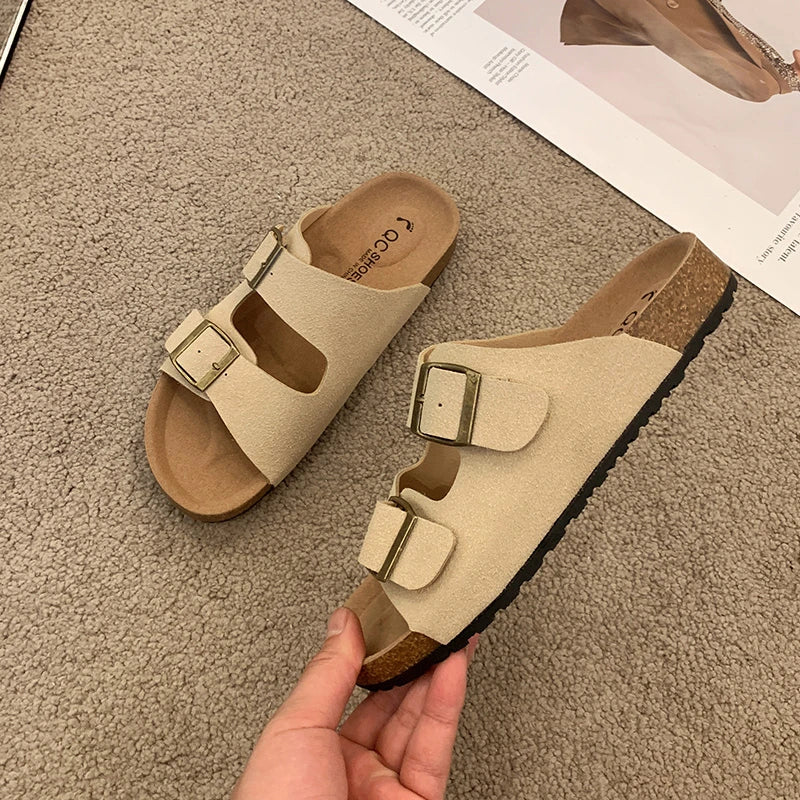 Genzi Double Buckle Sandals