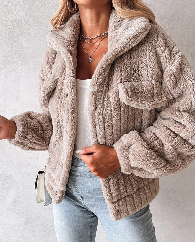 Genzi Borg Oversize Teddy Jacket