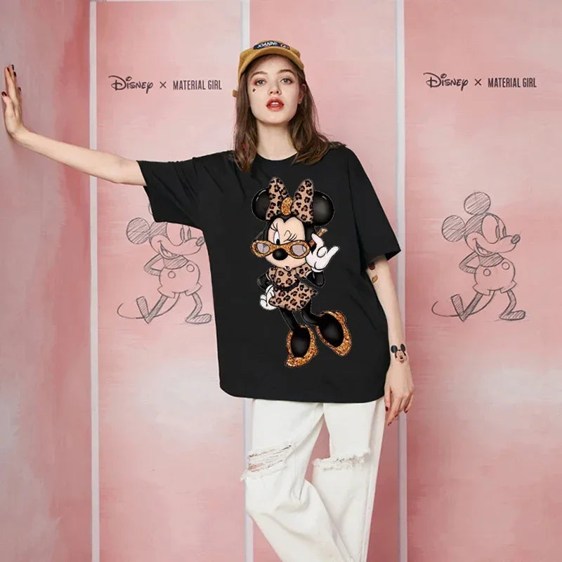 Genzi Mickey Mouse Printed Oversize T-Shirt