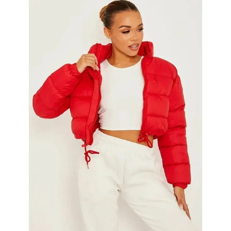 Genzi Quilted Cropped Puffer Coat