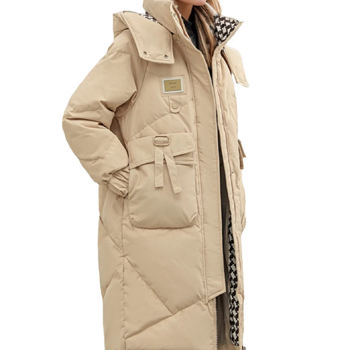 Genzi Quilted Padded Hooded Puffer Jacket