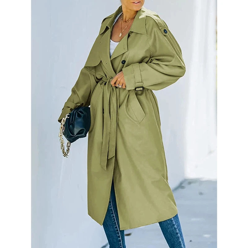 Genzi Soft Midi Trench Coat