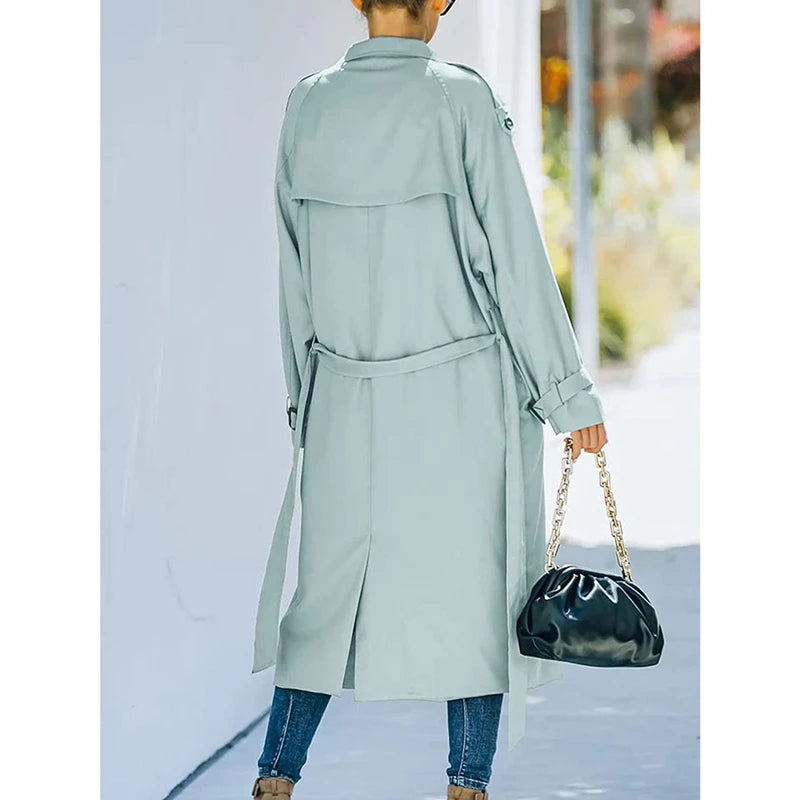 Genzi Soft Midi Trench Coat