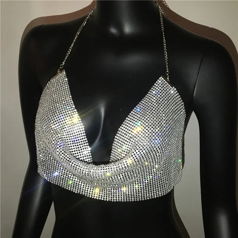 Genzi Chain Mail Crop Top