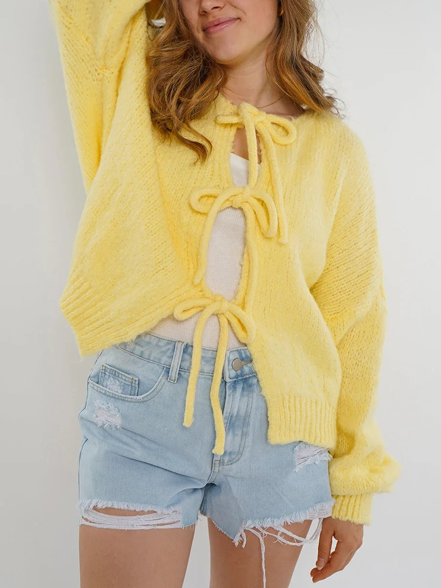 Knitted Long Sleeve Oversized Cardigan