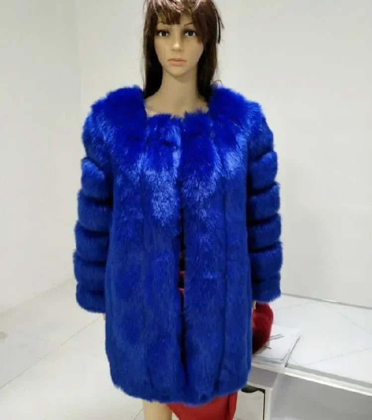 Genzi Faux Fur Puff sleeve Jacket