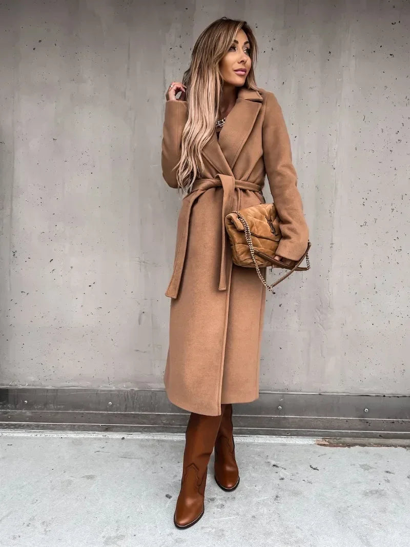 Genzi Wool Wrap Coat