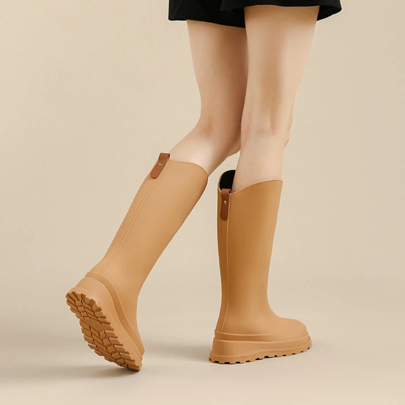 GENZI RUBBER KNEE HIGH BOOTS