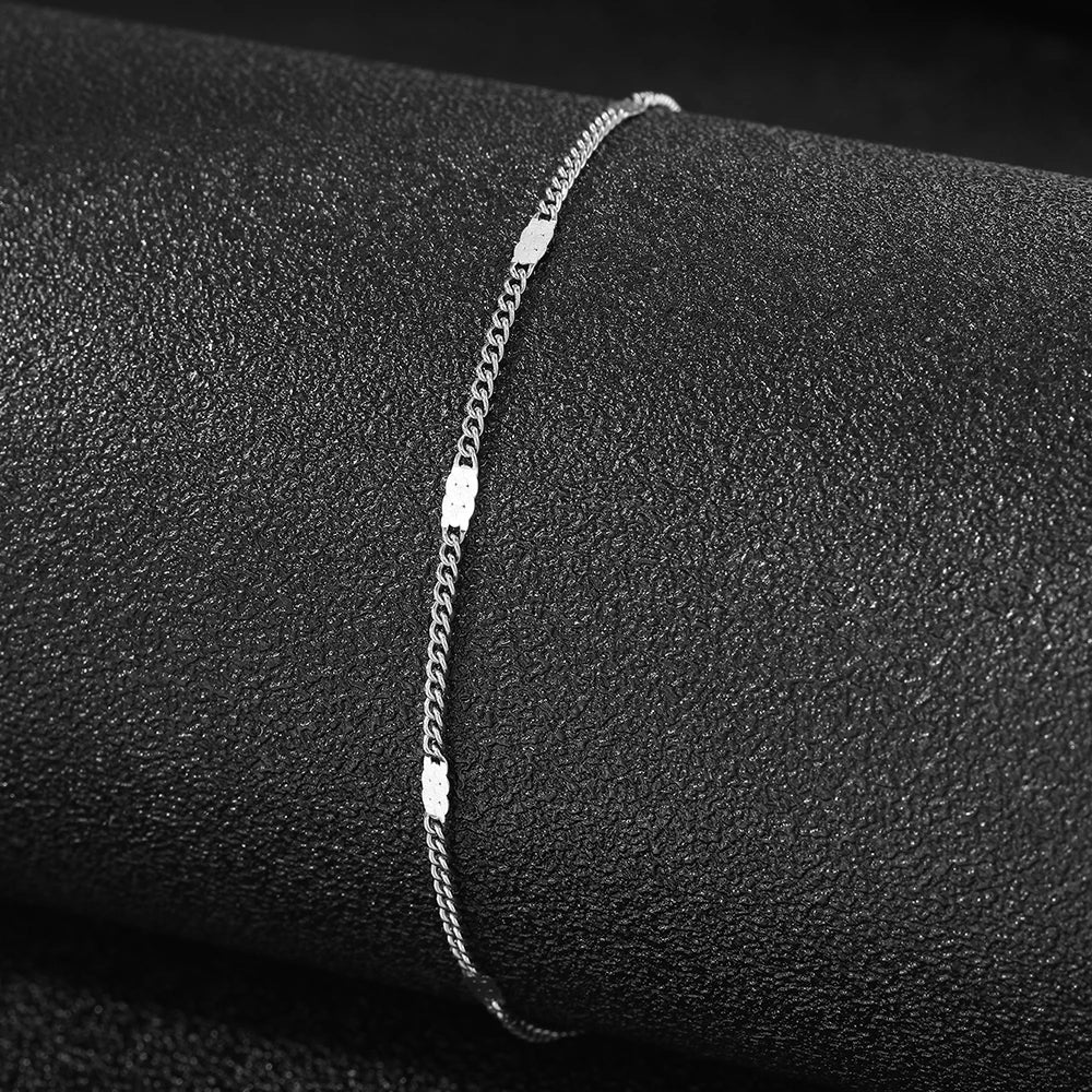 Genzi Stainless Steel Chain Anklet