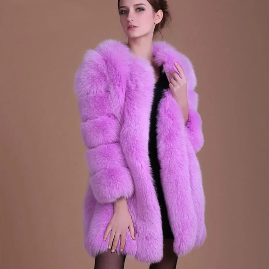 Genzi Faux Fur Puff sleeve Jacket