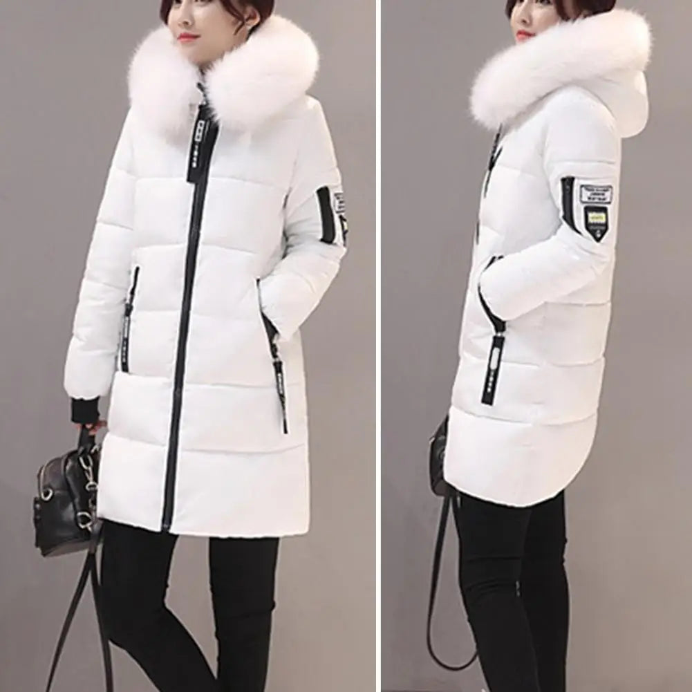 Genzi Padded Fur Hood Quilted Jacket