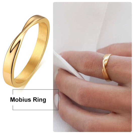 GENZI STAINLESS STEEL MOBIUS RING