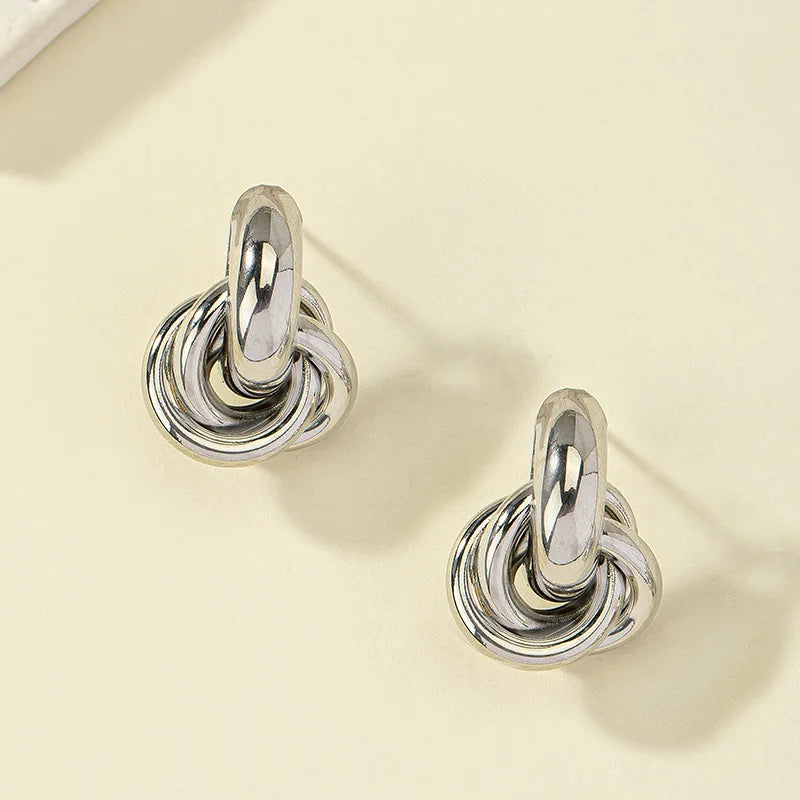 Genzi knot Hoop Earrings