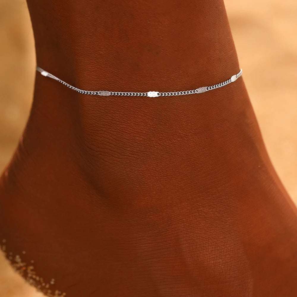 Genzi Stainless Steel Chain Anklet