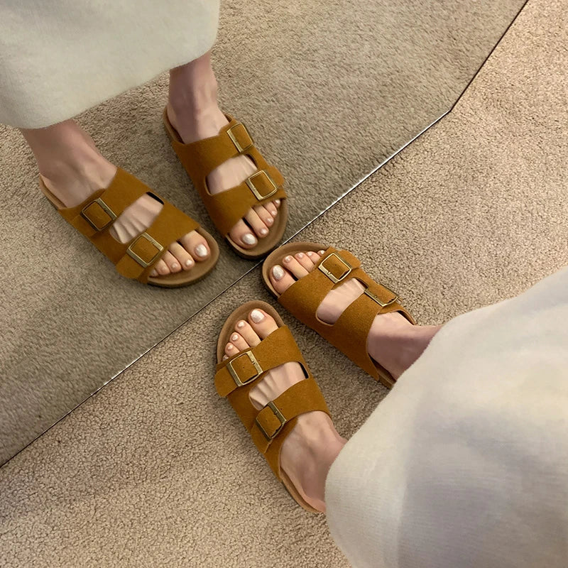 Genzi Double Buckle Sandals