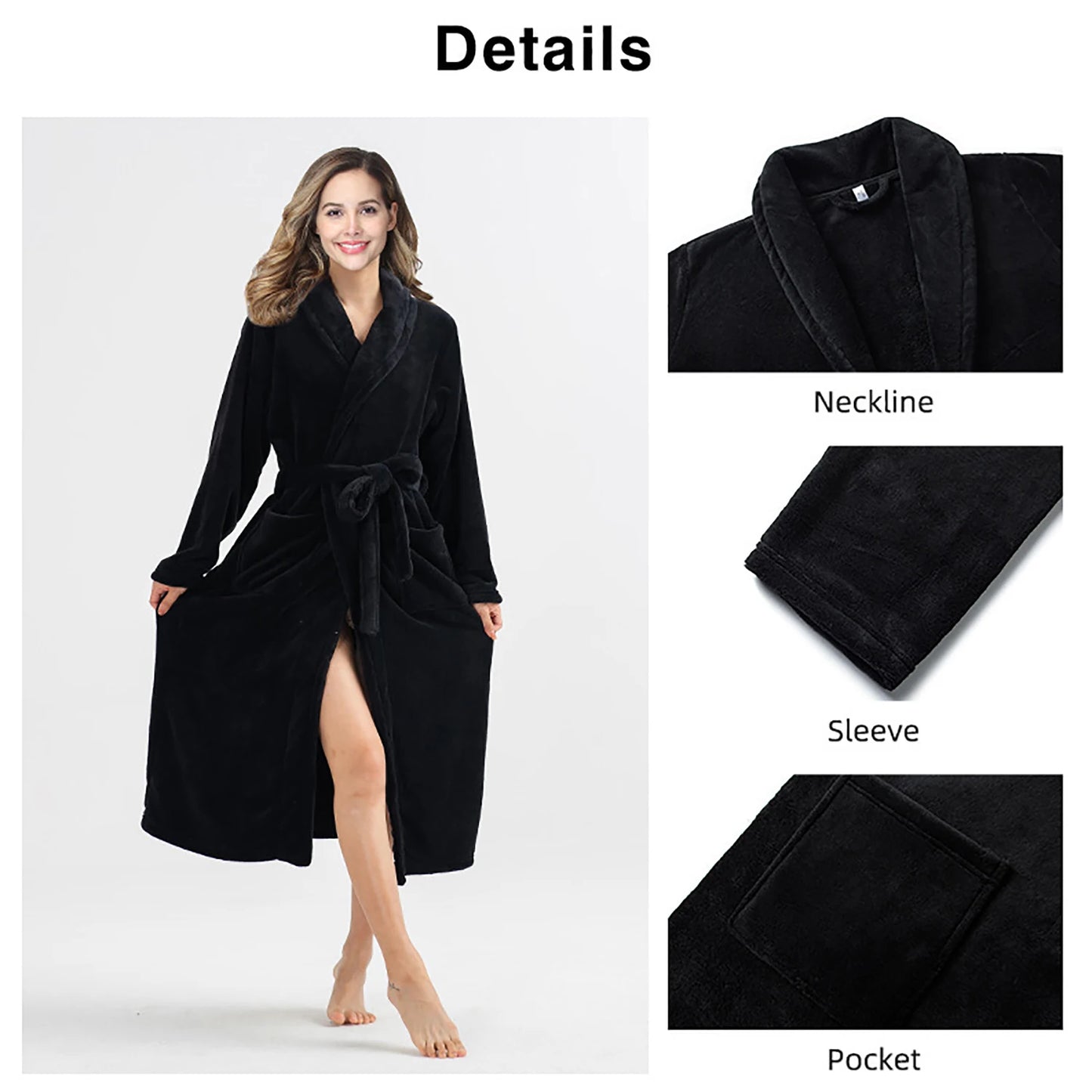 Genzi Soft Touch Fluffy Robe