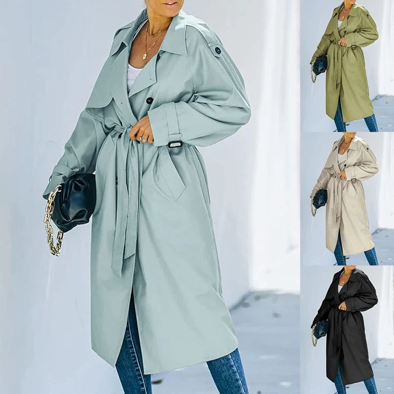 Genzi Soft Midi Trench Coat