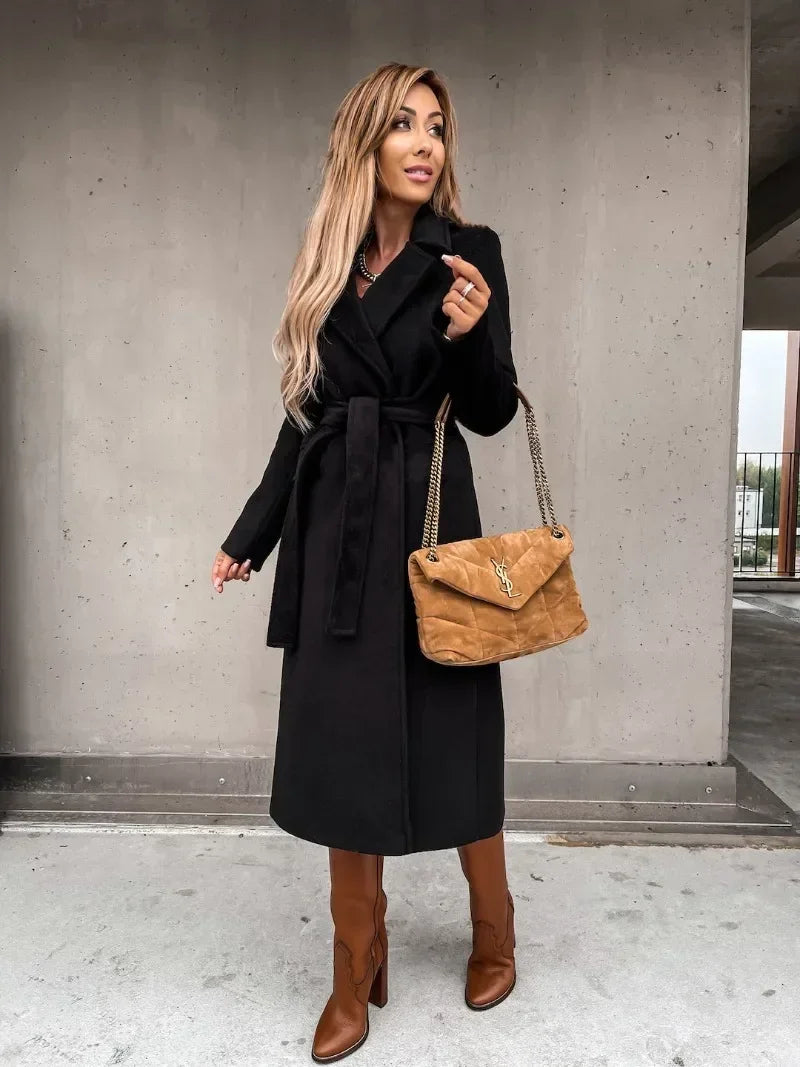 Genzi Wool Wrap Coat