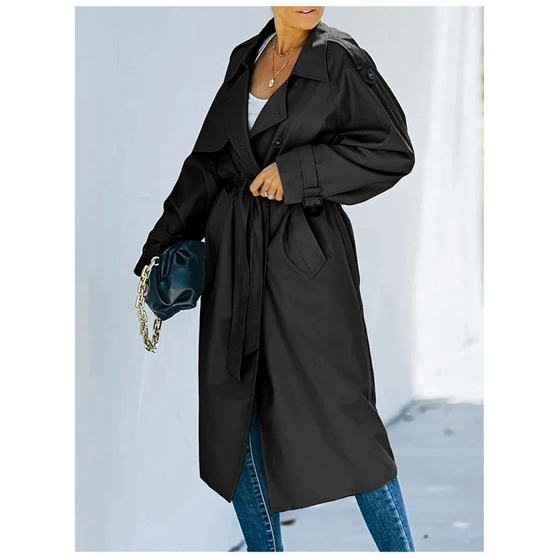 Genzi Soft Midi Trench Coat