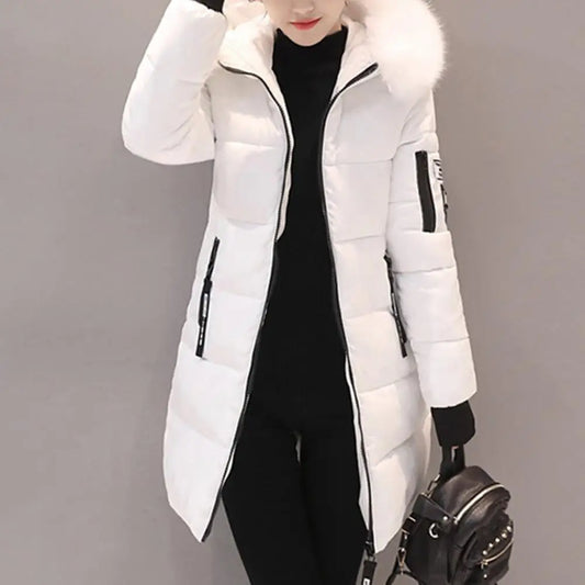 Genzi Padded Fur Hood Quilted Jacket