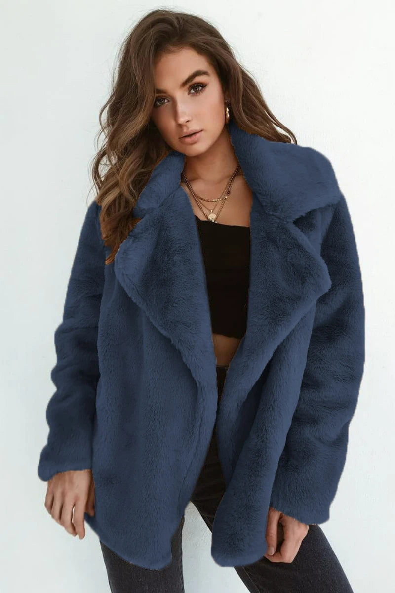 Women's Faux Fur Teddy Coat Elegant and warm