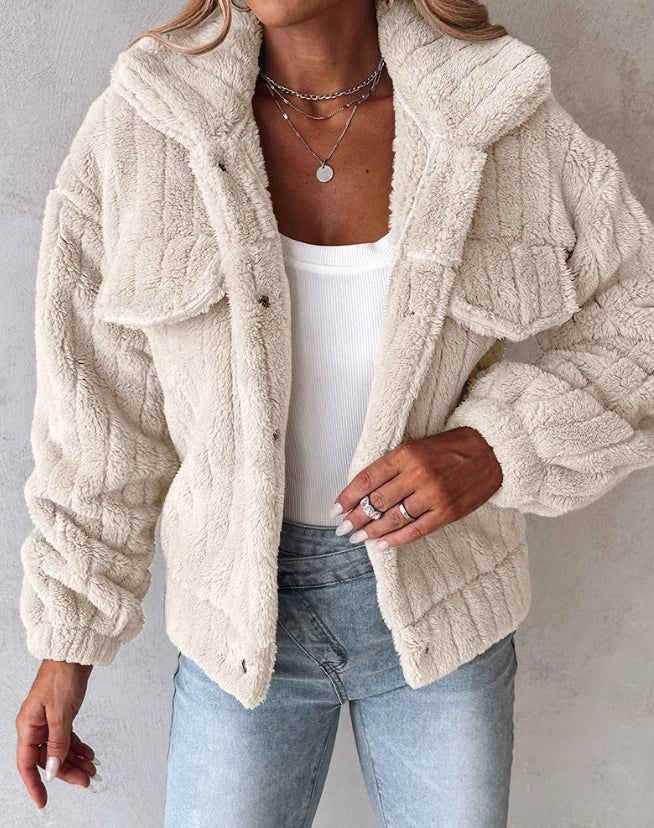 Genzi Borg Oversize Teddy Jacket