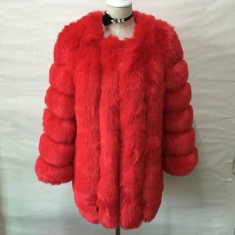 Genzi Faux Fur Puff sleeve Jacket