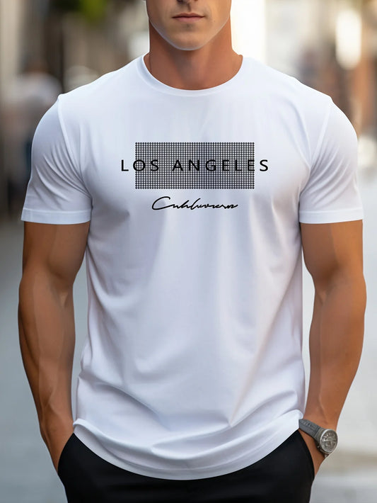 GENZI MAN  Los Angeles Graphic Print Slim Fit T-Shirt