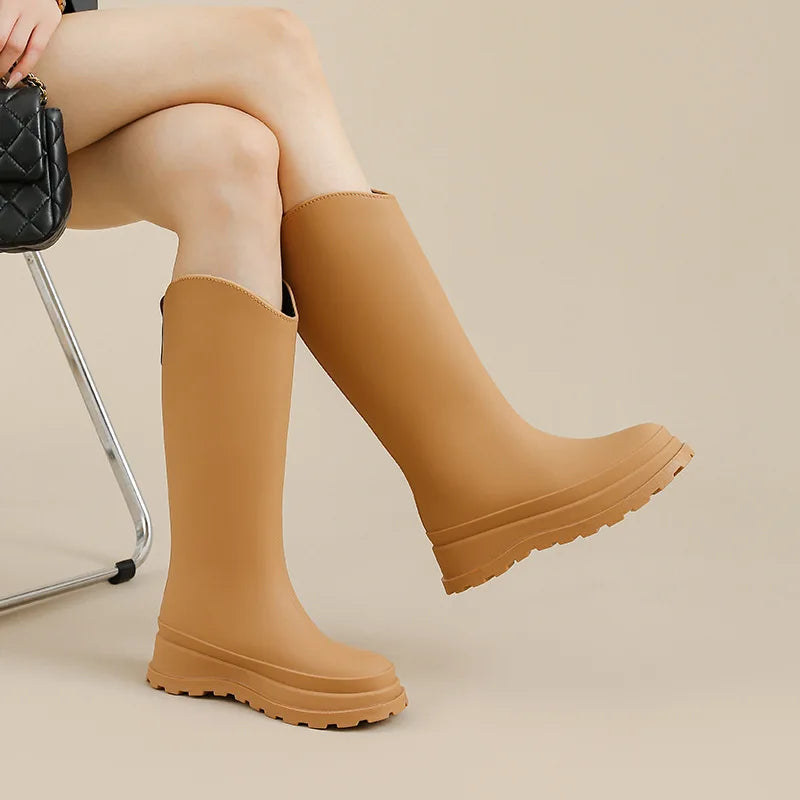 GENZI RUBBER KNEE HIGH BOOTS