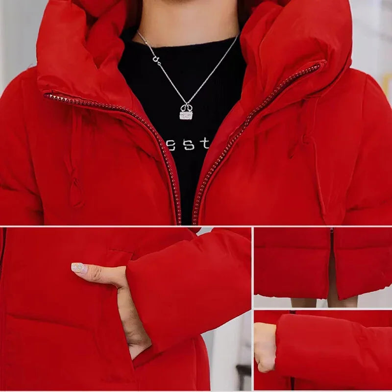 GENZI HOODED LONGLINE PUFFER COAT